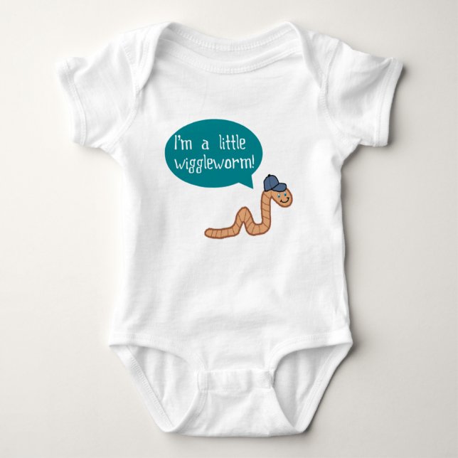 I'm A Little Wiggle Worm Baby Shirt (Front)