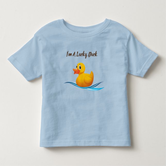 I'm A Lucky Duck Toddler T-Shirt (Front)