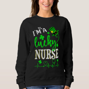 I'm A Lucky Nurse Shamrock Top Hat St Patrick's Da