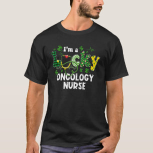 I'm A Lucky Oncology Nurse Irish Shamrock St Patri T-Shirt