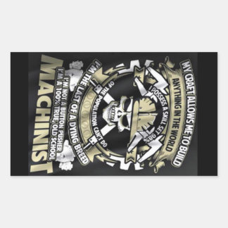 I'm a Machinist Rectangular Sticker