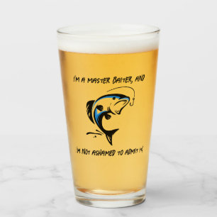 I'm a master baiter... - Fishing Beer Glass