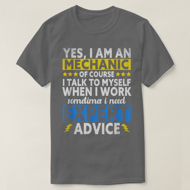 Im a Mechanic Epert  T-Shirt (Design Front)