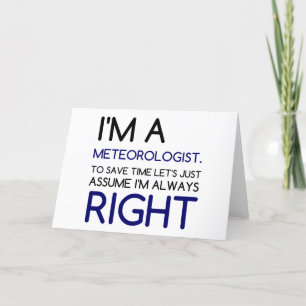I'M A METEOROLOGIST HOLIDAY CARD