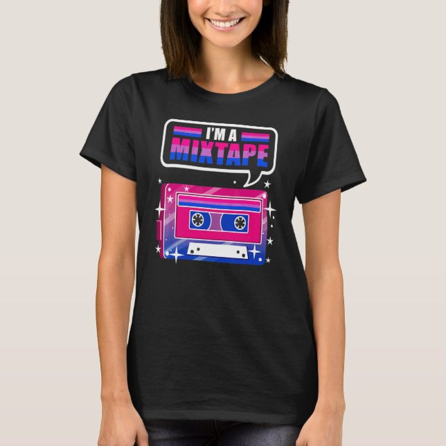I'm A Mixtape Bi Pride Bisexual Pride Lgbt T-Shirt (Front)