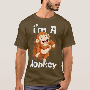 Im A Monkey Safari Zoo Animal Lover Primate Zookee T-Shirt