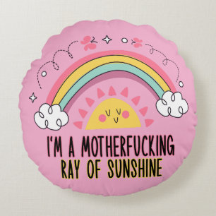 I'm A Motherf*cking Ray of Sunshine Bath Towel Set Round Cushion