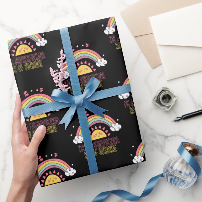 I'm A Motherf*cking Ray of Sunshine Bath Towel Set Wrapping Paper (Gifting)