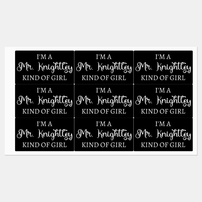  I'm A Mr. Knightley Kind Of Girl I (Sheet)