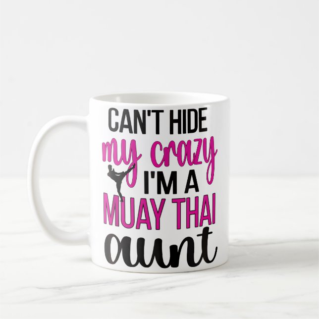 I'M A Muay Thai Aunt Funny Muay Thai Fighter Aunti Coffee Mug (Left)