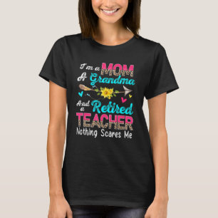 I'm A Mum A Grandma And A Retired Teacher Leopard  T-Shirt