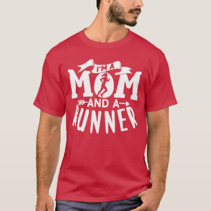 Im A Mum And A Runner Jogging Mother Running vinta T-Shirt