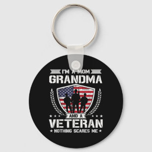 Im A Mum Grandma And A Veteran Nothing Es Me Key Ring