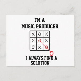 Im A Music Producer I Always Find A Solution Postcard