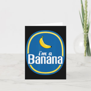 I'm A Nana Costume Halloween Fruit Sticker Yellow Card