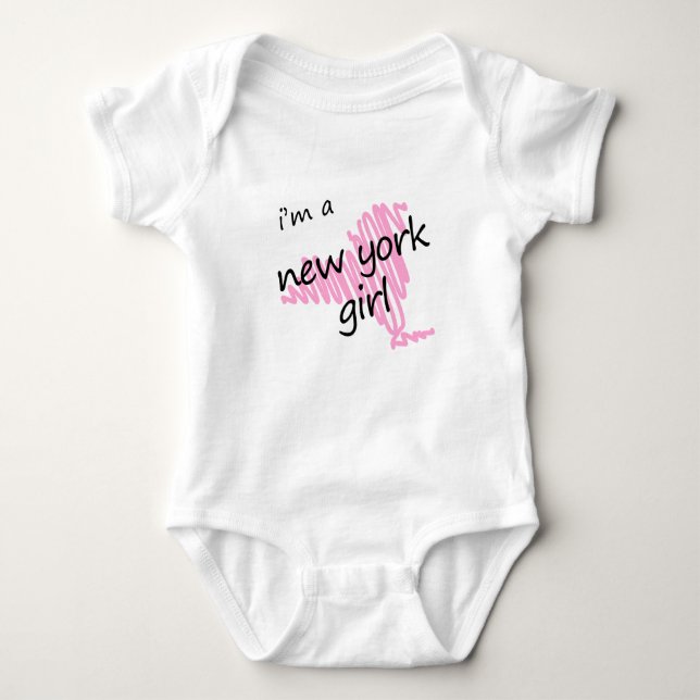 I'm a New York Girl Baby Bodysuit (Front)