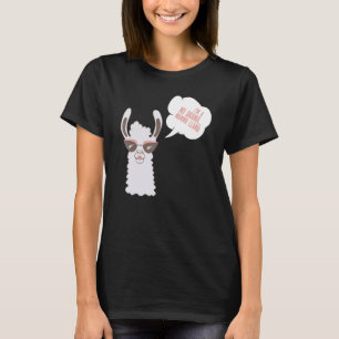 I'm A No Drama....White Mama Llama Mothers Day Lla T-Shirt