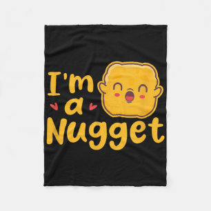 I'm A Nugget Chicken Nuggets Costume Kawaii Fleece Blanket