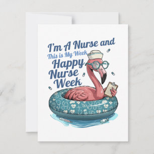 i'm a nurse and this is my week happy nurse week card