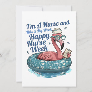 i'm a nurse and this is my week happy nurse week thank you card