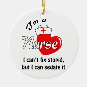 I'm a Nurse Ceramic Tree Decoration