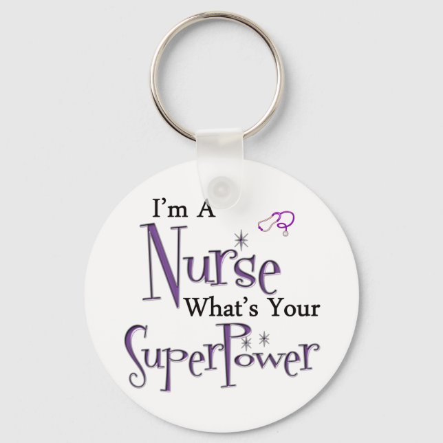 I'm A Nurse Key Ring (Front)