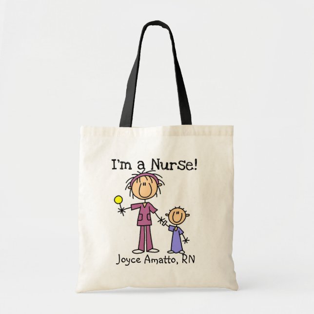 I'm a Nurse T-shirts and Gifts Tote Bag (Front)