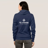 I'm a nurse what's your superpower hoodie (Back Full)