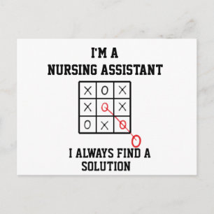 Im A Nursing Assistant I Always Find A Solution Postcard