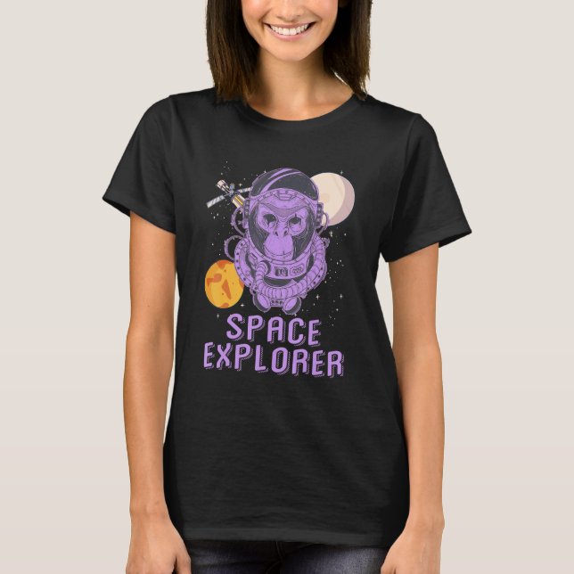 I'm A Outer Space Explorer Galaxies Universe T-Shirt (Front)