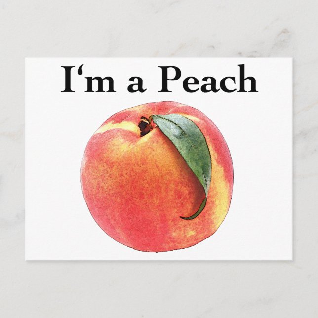 I'm a Peach Postcard (Front)