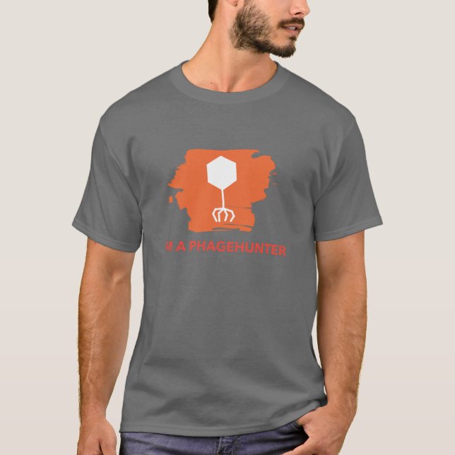 I'm a Phagehunter Logo T-Shirt (Orange) (Front)