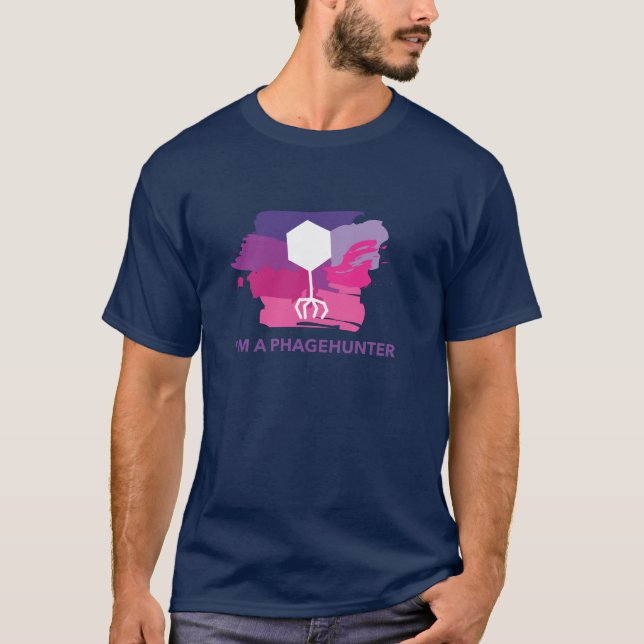 I'm a Phagehunter Logo T-Shirt (Purple/Pink) (Front)