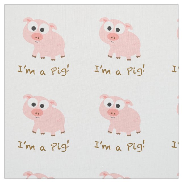 I'm A Pig Fabric (Swatch)
