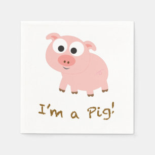 I'm A Pig Napkin