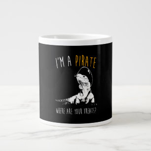 I'm a pirate Iguana Large Coffee Mug
