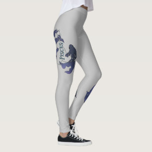 I'm A Pisces Girl. Trendy Pisces Zodiac Sign Leggi Leggings