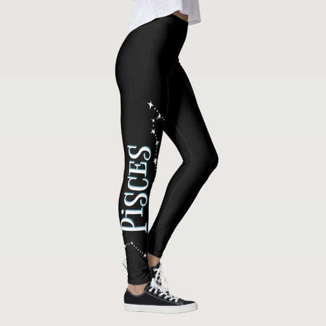 I'm A Pisces Girl. Trendy Pisces Zodiac Sign Leggings (Right)