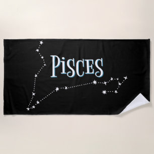 Im A Pisces Zodiac.Trendy Pisces Zodiac Sign Beach Towel