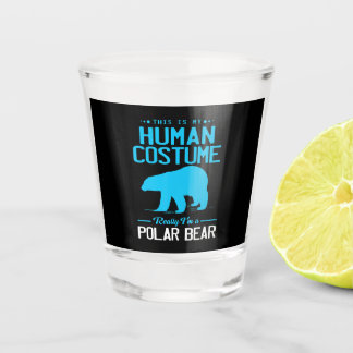 Im A Polar Bear This Is My Human Animal Lover Shot Glass