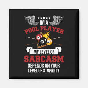 Im A Pool Player Funny Sarcasm Billiard And Snooke Magnet