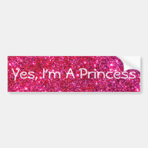 I'm a Princess Pink Sparkly Glittery Glam Cute Fun