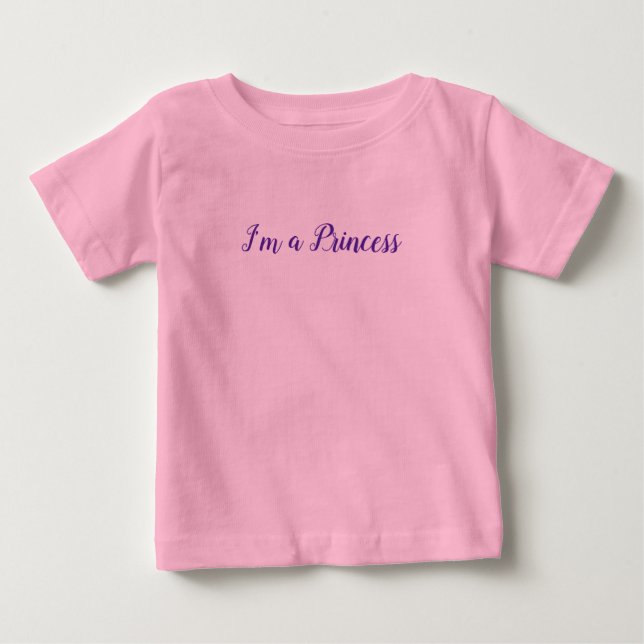 I'm a Princess slogan Baby T-Shirt (Front)