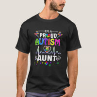 I'm A Proud Autism Aunt Women Girls Heart