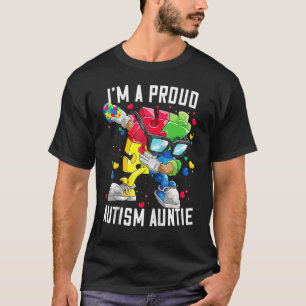 I'm A Proud Autism Auntie Autism Awareness T-Shirt