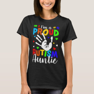 I'm A Proud Autism Auntie Cute Autism Awareness Gi T-Shirt