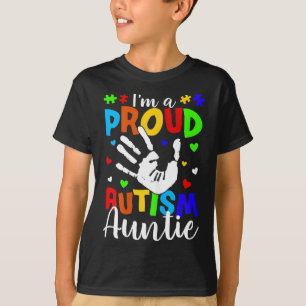 I'm A Proud Autism Auntie Cute Autism Awareness Gi T-Shirt