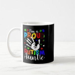 I'm A Proud Autism Auntie T-Shirt. Funny Autism Aw Coffee Mug