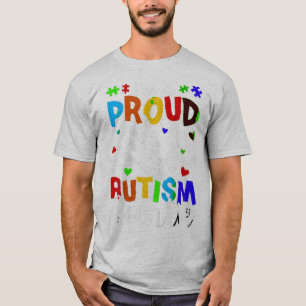 I'm A Proud Autism Auntie T-Shirt. Funny Autism Aw T-Shirt