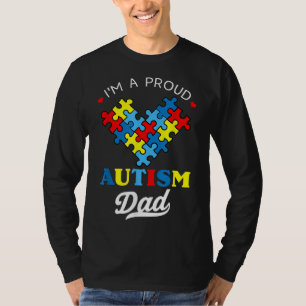 I'm A Proud Autism Dad Autism Awareness Father Aut T-Shirt